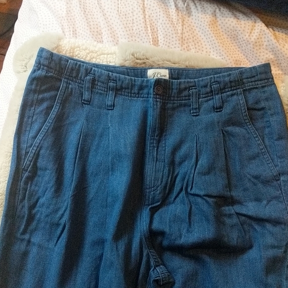 NWT ✨ J. Crew high-waisted pleated jeans wide leg - Picture 2 of 7